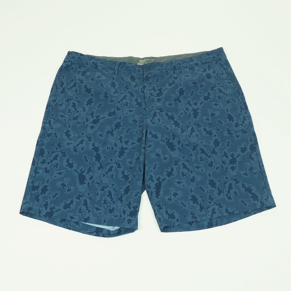 Nike Golf Shorts Mens 42 Dark Blue Camo Dri-Fit AOP Print Performance Modern Fit